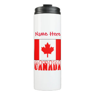 Persoonlijke Canada-vlag Thermosbeker