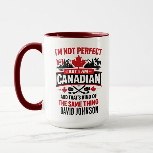 Persoonlijke Canada-vlagdag | Aangepaste Canadese Mok (Links)