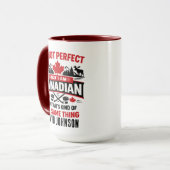 Persoonlijke Canada-vlagdag | Aangepaste Canadese Mok (Voorkant links)