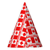 Persoonlijke Canadese vlag papier Feesthoedjes (Achterkant)