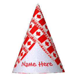 Persoonlijke Canadese vlag papier Feesthoedjes