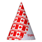 Persoonlijke Canadese vlag papier Feesthoedjes (Links)