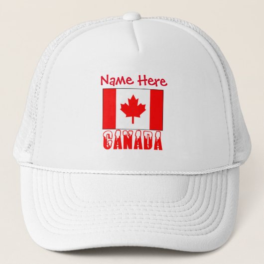 Persoonlijke Canadese vlag Trucker Pet (Voorkant)