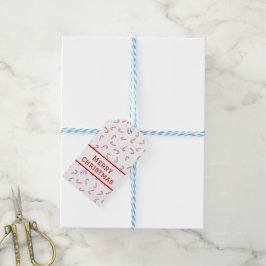 Persoonlijke Candy Cane Kerstcadeautag Cadeaulabel