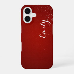 Persoonlijke Candy Rode Diamant - Naakt iPhone 16 Hoesje