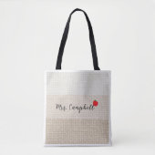 Persoonlijke canvas tas voor leraren (Voorkant)