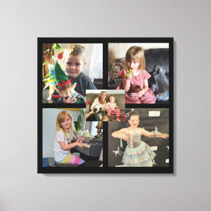 Persoonlijke Canvasprint met familiefoto's Canvas Afdruk