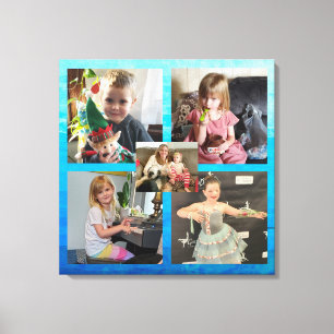 Persoonlijke Canvasprint met familiefoto's Canvas Afdruk
