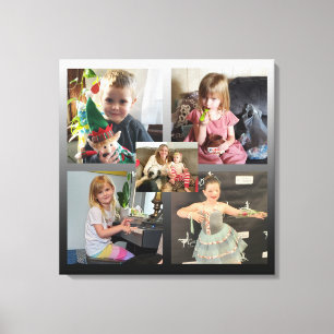 Persoonlijke Canvasprint met familiefoto's Canvas Afdruk