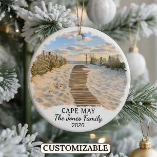Persoonlijke Cape May-versiering, op maat New Jers Keramisch Ornament