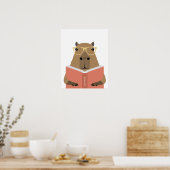 Persoonlijke capybara-afdruk poster (Keuken)