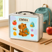 Persoonlijke Capybara Kinderen School Metalen Lunc