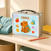 Persoonlijke Capybara Kinderen School Metalen Lunc