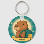 Persoonlijke Capybara Rugzak Sleutelhanger (Voorkant)