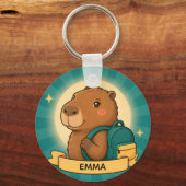 Persoonlijke Capybara Rugzak Sleutelhanger (Voorkant)
