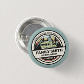 Persoonlijke caravan Adventures Ronde Button 3,2 Cm (Voorkant /achterkant)