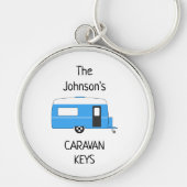 Persoonlijke Caravan Keys naam Sleutelhanger (Voorkant)