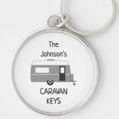 Persoonlijke Caravan Keys naam Sleutelhanger (Voorkant)