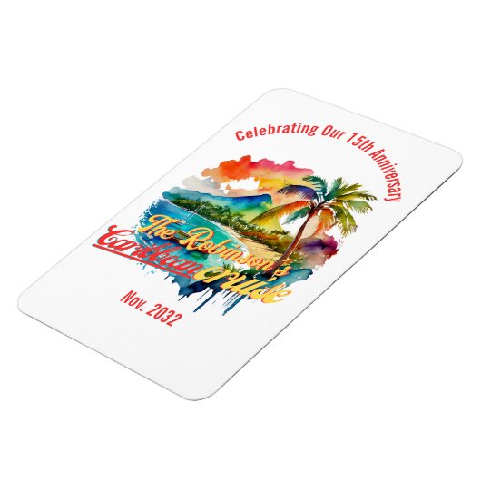 Persoonlijke CARIBISCHE ZEILTOCHT deur | Aandenken Magneet (Linkerzijde)