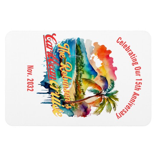 Persoonlijke CARIBISCHE ZEILTOCHT deur | Aandenken Magneet (Horizontaal)