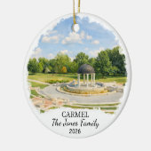 Persoonlijke Carmel Versiering, Aangepaste Indiana Keramisch Ornament (Links)
