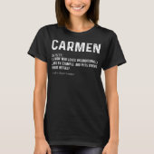 Persoonlijke Carmen Ma Noun Firstname Mothersday T-shirt (Voorkant)