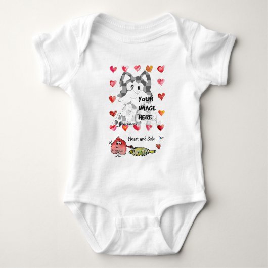 Persoonlijke Cartoon Baby Romper (Voorkant)