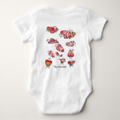 Persoonlijke Cartoon Baby Romper (Achterkant)