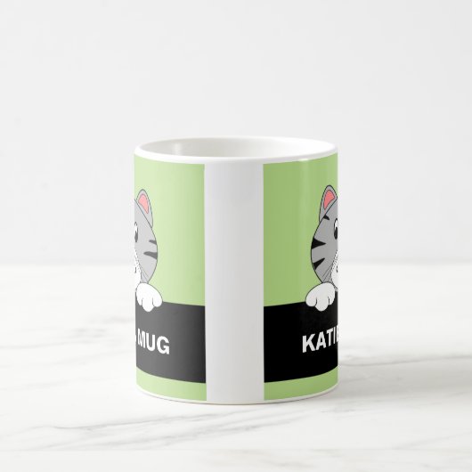 Persoonlijke Cartoon kat Mok (Center)