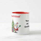 Persoonlijke Cartoon met Funny Xmas Santa Mok (Midden)