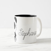 Persoonlijke Cartoon Panda Beer Tweekleurige Koffiemok (Voorkant rechts)