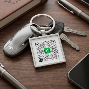 Persoonlijke Cash App Scan Sleutelhanger