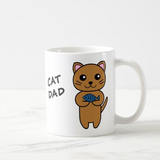 Persoonlijke CAT DAD Koffiemok (Rechts)