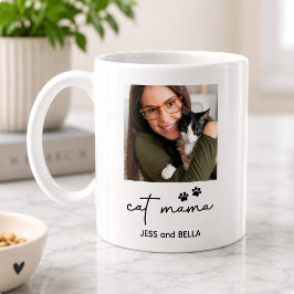 Persoonlijke Cat Mama-foto & huisdiernaam- aandenk Koffiemok