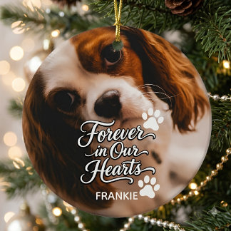 Persoonlijke Cavalier King Charles Huisdierherdenk Keramisch Ornament