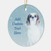 Persoonlijke Cavalier King Charles Spaniel Dog Keramisch Ornament (Links)