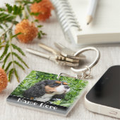 Persoonlijke Cavalier King Charles Spaniel Dog Sleutelhanger (Voorkant Rechts)