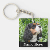 Persoonlijke Cavalier King Charles Spaniel Dog Sleutelhanger (Voorkant)