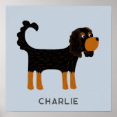 Persoonlijke Cavalier King Charles Spaniel Hond Poster (Voorkant)