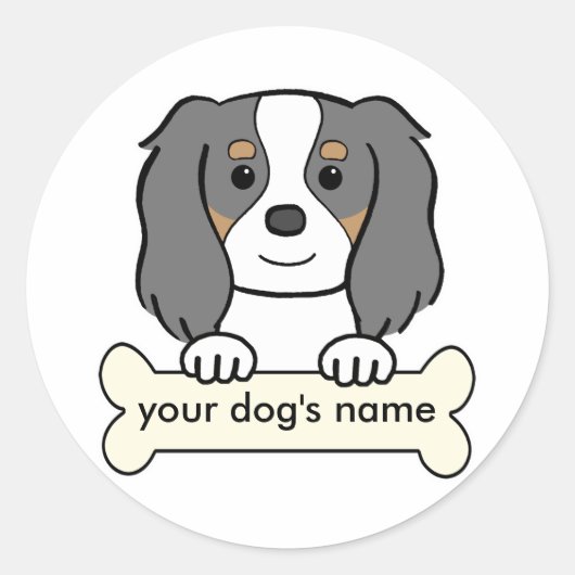 Persoonlijke Cavalier Ronde Sticker (Voorkant)