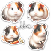 Persoonlijke cavia  sticker (Voorkant)