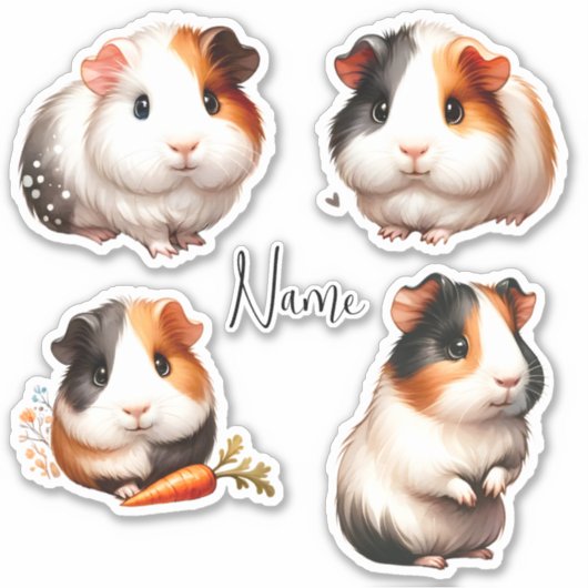 Persoonlijke cavia  sticker (Voorkant)