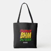 Persoonlijke CELEBRATE BHM 24/SEVEN Tote Bag (Achterkant)