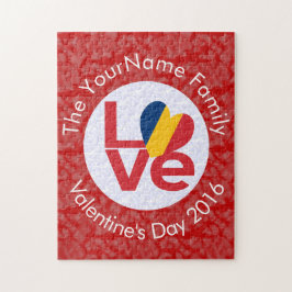 Persoonlijke Chad Rode LIEFDE Vlag Legpuzzel