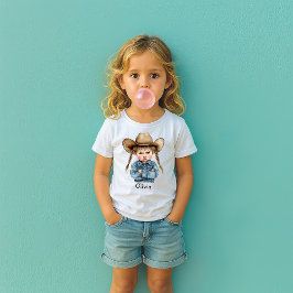 Persoonlijke Chagrijnige Cowgirl in Denim Jas T-shirt