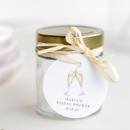 Persoonlijke Champagne Toast Bruidsborrel Bedankjes Labels