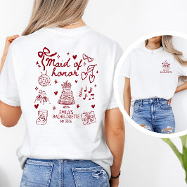 Persoonlijke Champagne Toast van de Eerste Getuige T-shirt