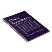 Persoonlijke Chaos Coördinator Definitie Notitieboek (Rechterzijde)