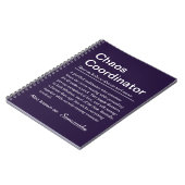 Persoonlijke Chaos Coördinator Definitie Notitieboek (Linkerzijde)