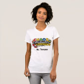 Persoonlijke Chaos Coördinator Docent T-shirt (Voorkant volledig)
